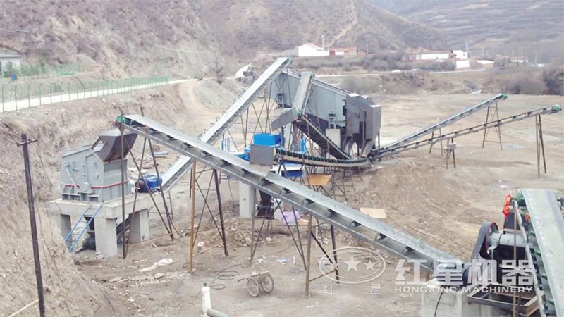 云南时产350吨青石制砂生产线