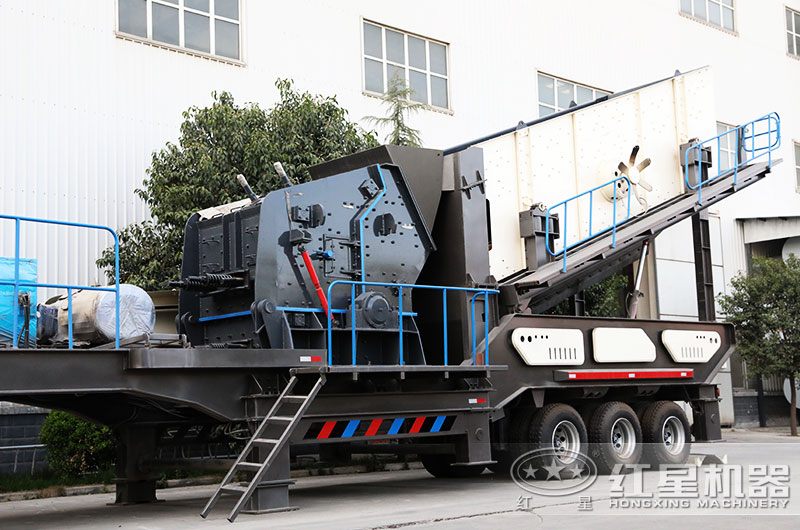 时产40吨小型移动磕石子机发货淮北，为当地砂石厂生产12石子