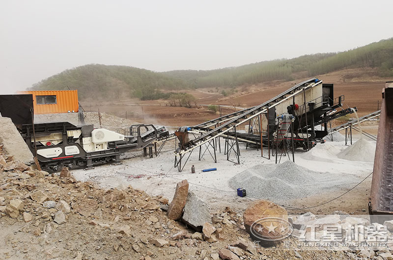 亳州采石场时处理150吨石料生产线客户现场